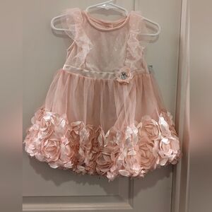 3x35 Elegant Pink Kids Formal Dress